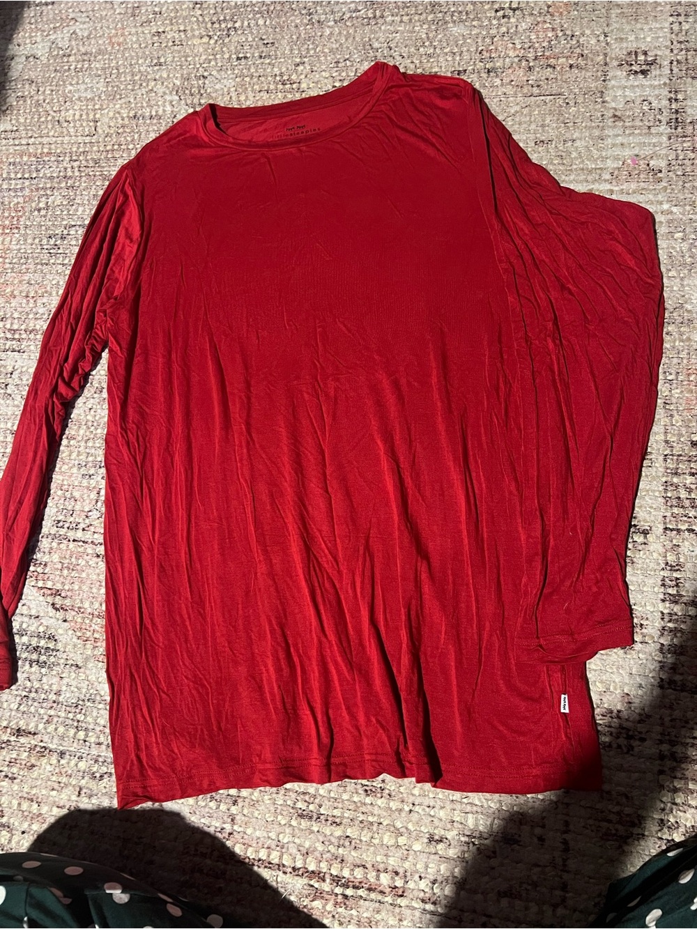 Little Sleepies Holiday Red Pajama Top Medium M